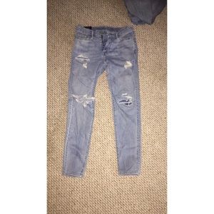 Men’s super skinny Abercrombie jeans (fit looser)